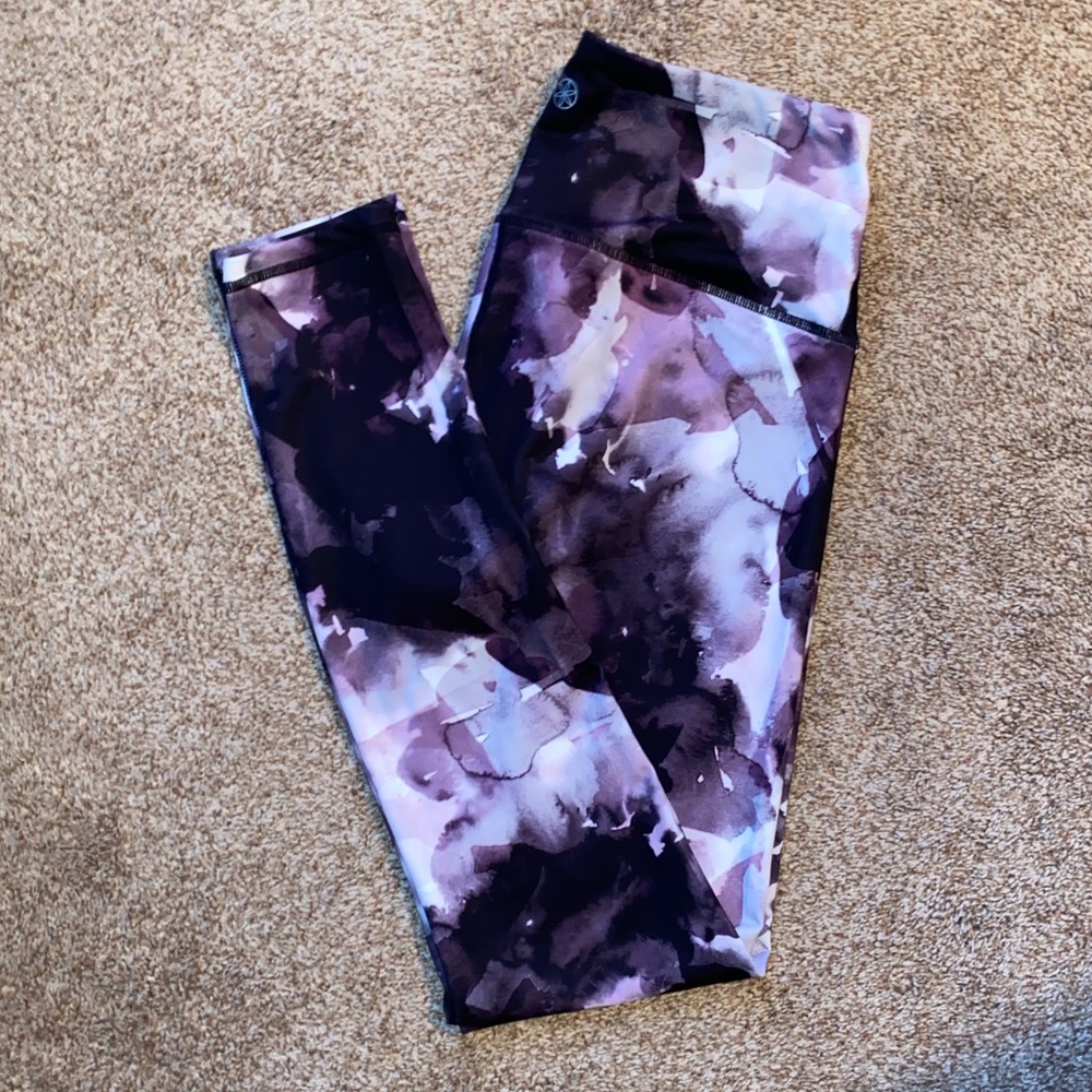 Gaiam Purple Yoga Pants Leggings Sz Md